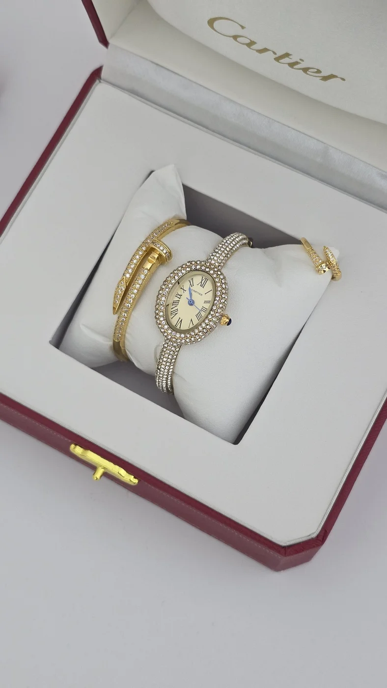 طقم كارتير (ساعه واسواره وخاتم)